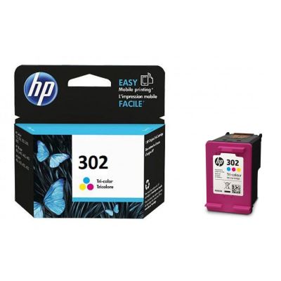 CARTUCCIA HP 302 COLORE ORIGINALE F6U65AE PER HP 3830 3832 4650 1110 2130 3630 4520 CAPACITA  165 PAGINE